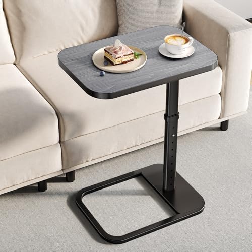 Adjustable Height TV Tray Table for Couch, Flip-Top Design by Unknown