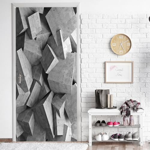 3D Stickers Murals Peel and Stick Removable Door Decals Wallpaper for Home Office Bedroom Living Room Wall Decoration 30.3"W x 78.7"H,SP-F24091 - Image 5