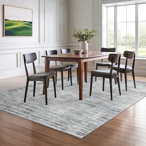 Valenrug 6x9 Area Rugs Non Slip, Large Washable Rugs for Living Room, Black - Image 5