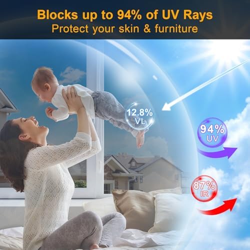 Window Privacy Film One Way Window Tint for Home & Office, 35.4" * 78.7 " - Image 2
