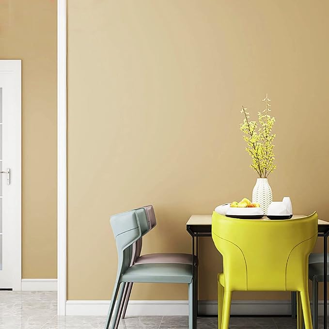 Yasinet 17.7" X 393.7" Peel and Stick Wallpaper - Champagne Textured, Waterproof, Self Adhesive, Removable Decorative Vinyl Film for Wall, Bedroom - Image 7