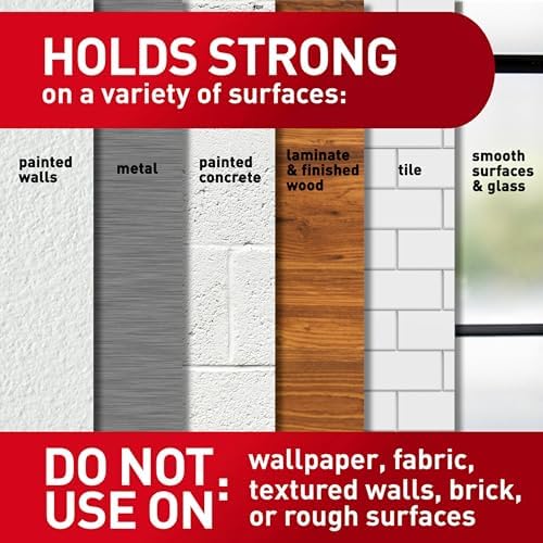 Command 15 lb Large Picture Hanging Strips 14 Pairs (28 Strips), Damage-Free Hanging Picture Hangers, No Tools Wall Hanger for Home Decor, White Adhesive - Image 4