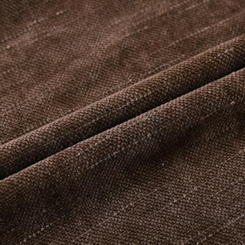 Set of 4 Soft Textured Decorative Throw Pillow Covers 24x24 Inch Cozy Farmhouse Cushion Cover Square Accent Pillow Cases for Bed Couch Sofa Living Room, Dark Brown - Image 5