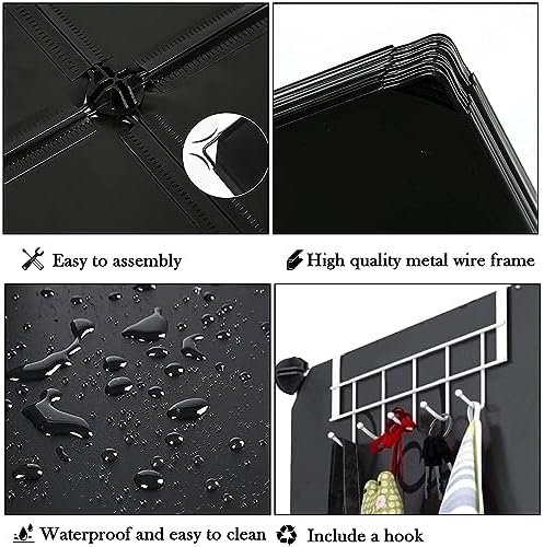 AWTATOS Closet Organizer 8 Cube Closet Storage Shelves, Black - Image 6