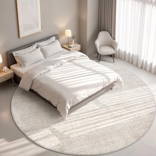 Valenrug Round Rugs 6ft, Circle Washable Area Rugs for Living Room, Beige - Image 2
