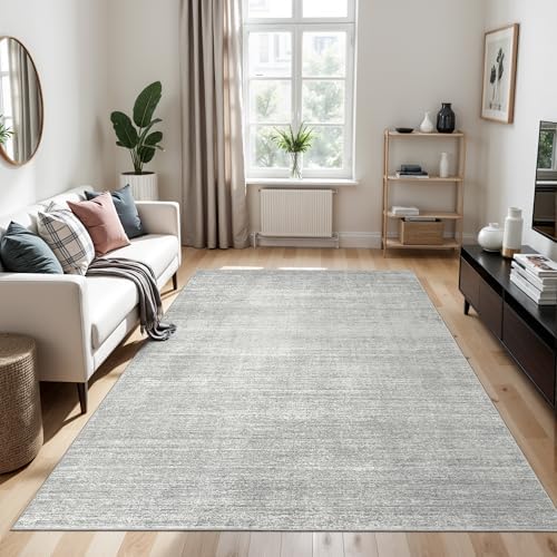 Valenrug 5x8 Area Rug Non Slip, Large Washable Rugs for Living Room, Grey - Image 3