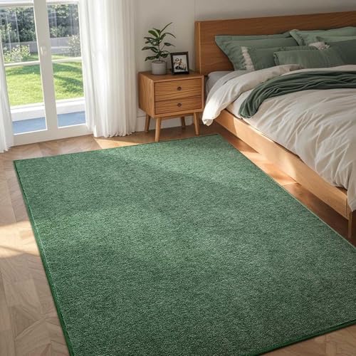 4x6 Green/White Area Rug Non-Slip Washable Soft for Bedroom Living Room - Image 2