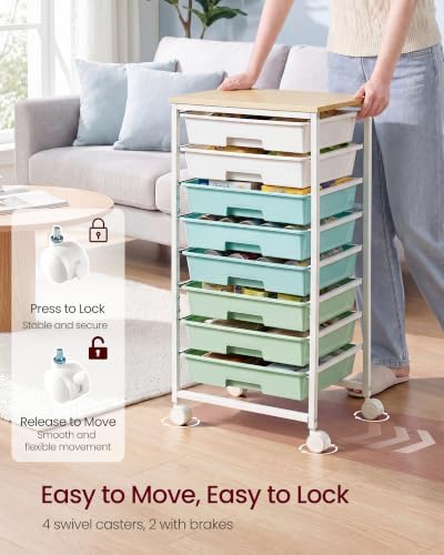 VASAGLE Rolling Cart with Drawers, Craft Organizers and Storage - Image 5
