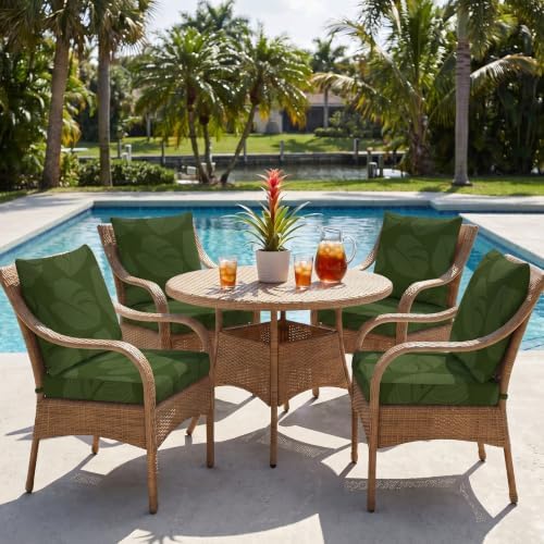 8Pcs Patio Cushion Covers Stretch Outdoor Furniture Protector Slipcovers - Image 6