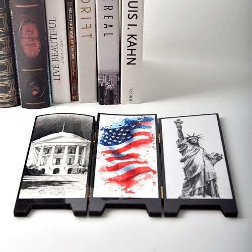 250th Anniversary of Patriotism Desktop Decoration Screen, Independence Day Wooden Desktop Decoration, Mini Desktop Folding Screen, Suitable for Living Room, Bedroom, Dining Room and Office - Image 4