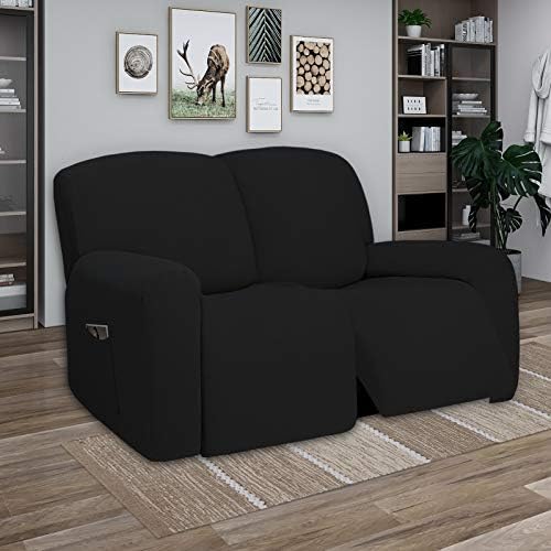 PureFit Super Stretch Loveseat Recliner Sofa Couch Cover with Pocket - Image 2