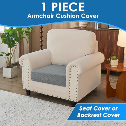 XINEAGE 1 Piece XL Stretch Couch Cushion Covers Individual Sofa Slipcovers - Image 3