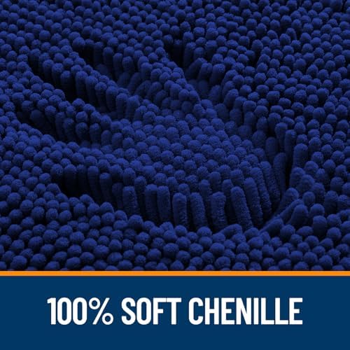 OLANLY Bathroom Runner Rugs 44x24, Extra Soft Absorbent Chenille Bath Rugs - Image 3