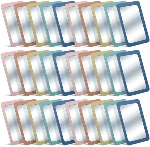 Dandat 30 Pcs 6x4 Shatter Proof Unbreakable Kids Mirrors, Morandi Color by Dandat