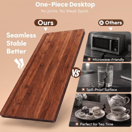 Microwave Kitchen Cart – 3 Tier Rolling Kitchen Utility Cart for Microwave Table Stand, Coffee Cart, Bar Cart, Kitchen Appliance Storage with Adjustable Shelf & Lockable Wheels, 34.25" L x 33.46" H - Image 2