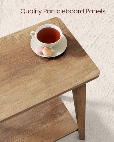 VASAGLE Side Table, 2-Tier Small Rectangular End Table, Nightstand - Image 6