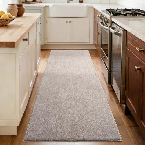2x8 Oatmeal/White Runner Rug Non-Slip Washable for Hallway Kitchen Bedroom - Image 7