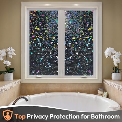 Haton Rainbow Blackout Window Film, Total Light Blocking 23.6" x 78.7" - Image 3
