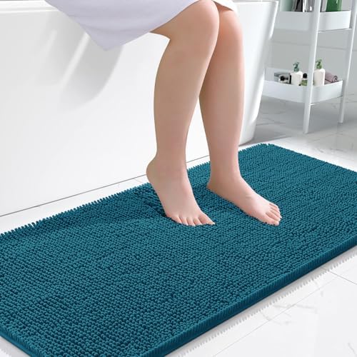 OLANLY Large Bathroom Rugs 50x30, Extra Soft Absorbent Chenille Bath Rugs by OLANLY