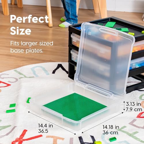 IRIS USA Desk Organizer |Made in USA| 3-Tier Cases - Black/Clear - Image 5