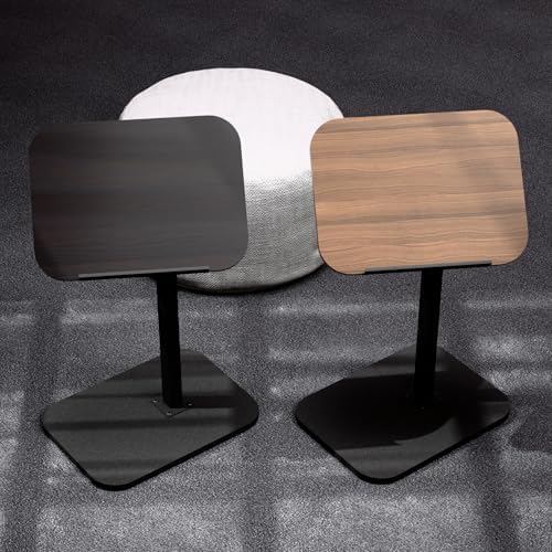 Foldable End Table,17"-31" Adjustable Height,Swivel and Turnable Desktop,TV Tray,Side Table for Small Spaces (Black, 15.7" x 11.8") - Image 5