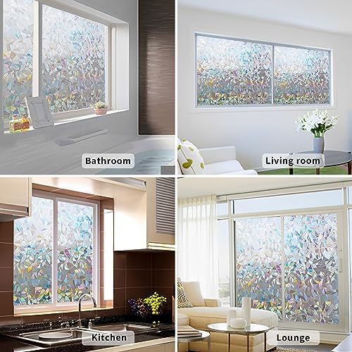 LEMON CLOUD Rainbow Stained Glass Window Privacy Film, 35.4″ x 78.7″ - Image 7