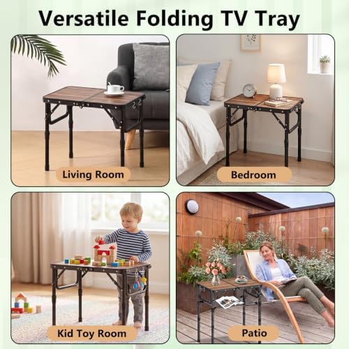 YihuiKo Folding TV Tray, Lightweight Portable Small Foldaing Table - Image 6