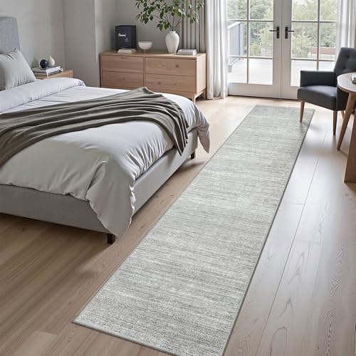 Valenrug 2x10 Runner Rug Non Slip, Washable Rug Runners for Hallways, Grey - Image 5