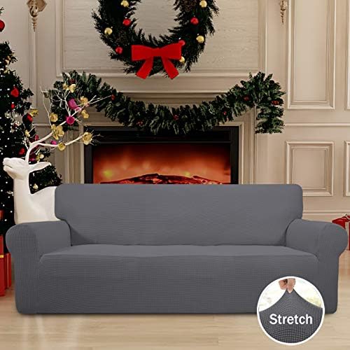 Easy-Going Stretch Oversized Sofa Couch Slipcover Washable Gray - Image 2