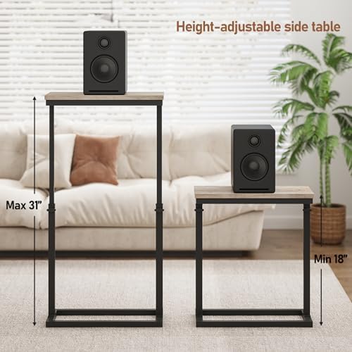TUTOTAK End Table, Side Table, Tall Couch Table, Sofa Table - Image 2