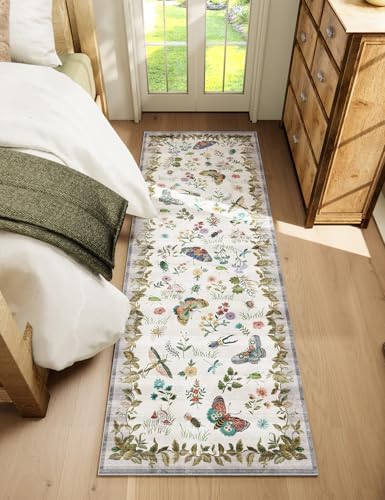 Machine Washable Kitchen Runner Rugs: 2'6"x8' Hallway Runner Stain Resistant Non Slip Low Pile Soft Carpet Runners for Hallways Indoor Entryway Kitchen Laundry Room Bedroom Bathroom Farmhouse - Image 6
