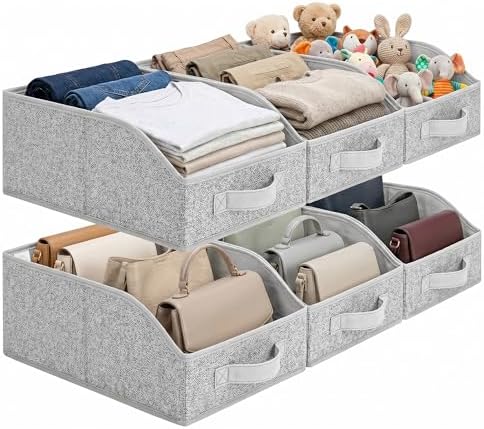 GRANNY SAYS Trapezoid Closet Organizers, 10" Lx15¾Wx6¾H, Gray, 6-Pack by GRANNYSAYS