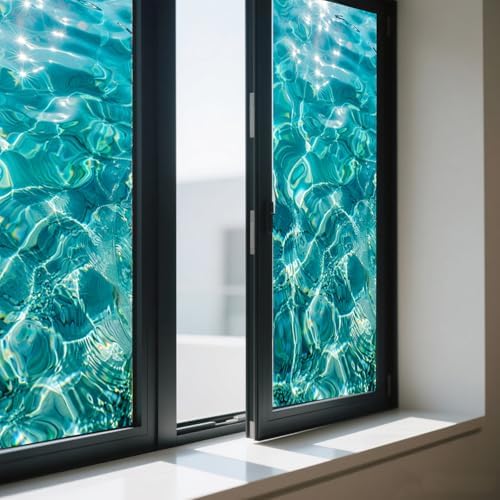 IVN Stained Glass Window Film 17.7x39.3 Inch Decorative Window Privacy Film - Image 7