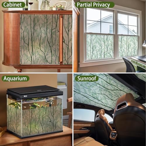 DKTIE Window Film Privacy Decorative Window Clings 17.7'' x 118.1'' - Image 6