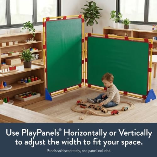 Children's Factory Room Divider 59.5" x 47.5", Green, Big Screen - Image 5