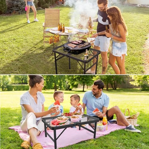 WildFinder 2x1.3 FT Folding Camping Grill Table with Adjustable Legs - Image 5