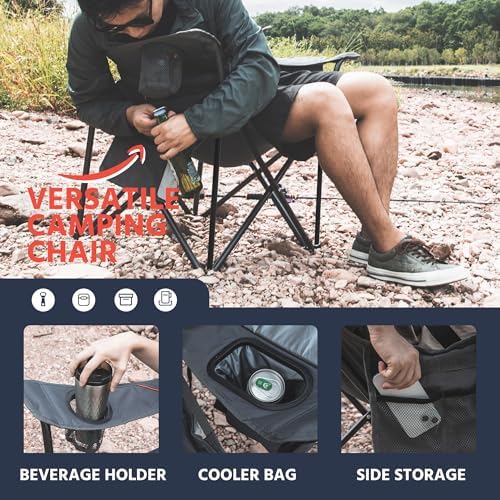 OUTSIDER Oversized Folding Camping Chair with Adjustable Lumbar Support - Image 4