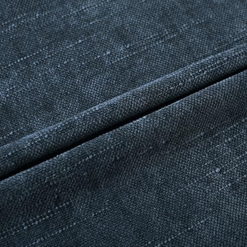 Set of 4 Soft Textured Decorative Throw Pillow Covers 22x22 Inch Cozy Farmhouse Cushion Cover Square Accent Pillow Cases for Bed Couch Sofa Living Room, Grey Blue - Image 5