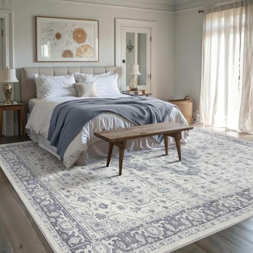Rugxara 8x10 Area Rugs,Large Rugs for Living Room(Blue) - Image 4