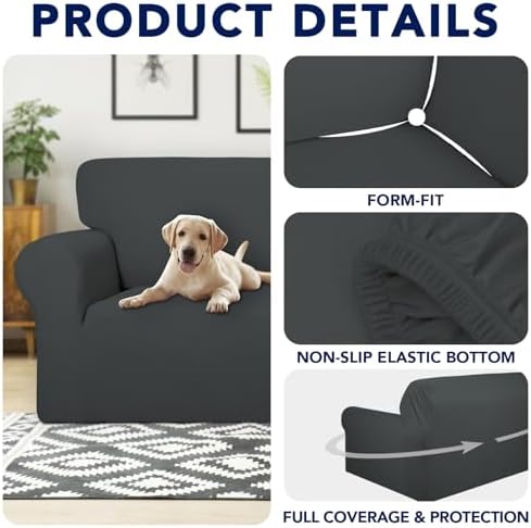 PureFit Waterproof Loveseat Couch Cover Slipcovers for Couches and Sofas - Image 4