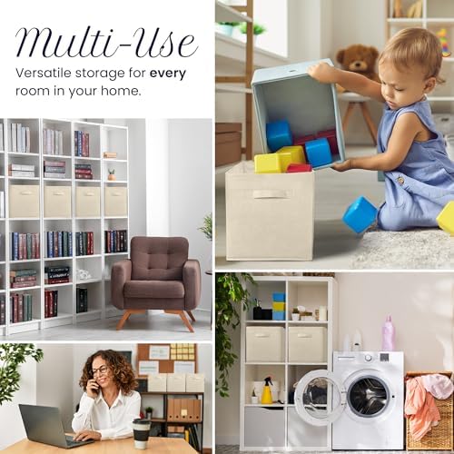 Reli. 11 Inch Cube Storage Bins (4 Pack) | Cube Organizer Bins - Image 6