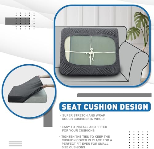 XINEAGE 1 Piece Stretch Couch Cushion Covers Individual Sofa Slipcovers - Image 6