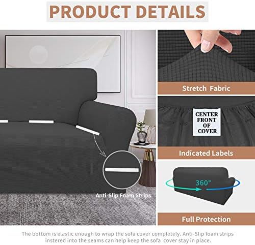 Easy-Going 100% Waterproof Couch Cover, 3 Cushion Couch Slipcover for Sofa - Image 4