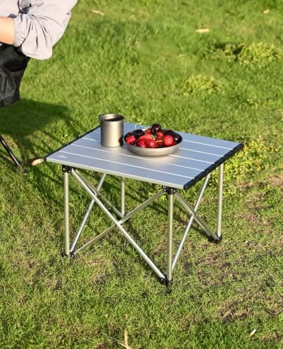 iClimb Ultralight Compact Camping Folding Table (Reinforced Silver - S) - Image 2