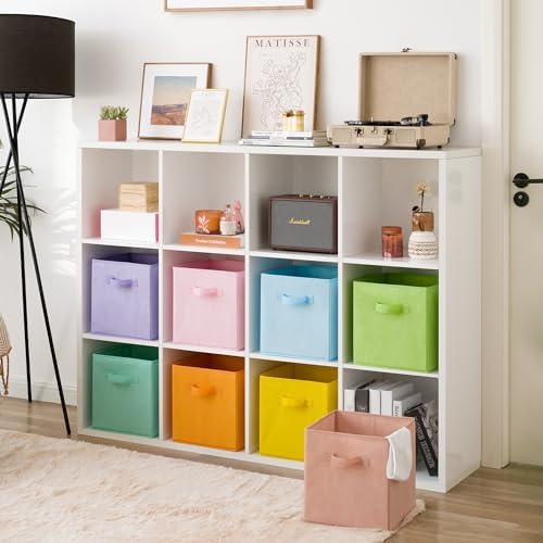 GRANNY SAYS 11 Inch Cube Storage Bins, Cube Organizer, Pastel Color, 8-Pack - Image 2