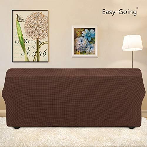 Easy-Going Stretch Oversized Sofa Couch Slipcover Washable Coffee - Image 4