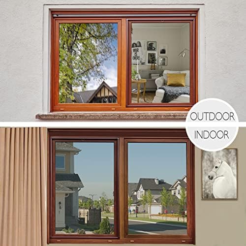 HIDBEA One Way Privacy Window Film,Heat Blocking, Silver,17.5in x 6.5ft - Image 5