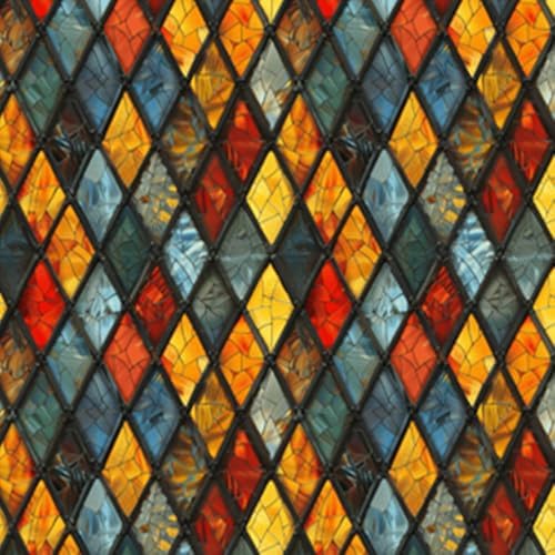Window UV Protection Rainbow Privacy Film:Non-Adhesive Static Cling Decorative Window Film with Installation Tools,Stained Glass Window Film for Kitchen,Bathroom,and Shower Doors,16.9 x 39.4 inches. by SIMPASTE