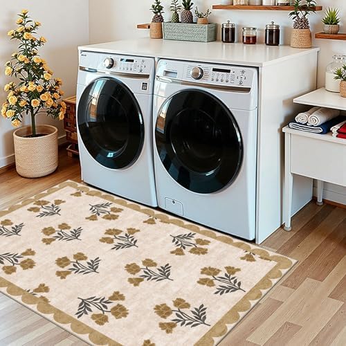 Floral Outdoor Rug, 28"x43" Front Door Mat Indoor Outside Entrance - Image 6