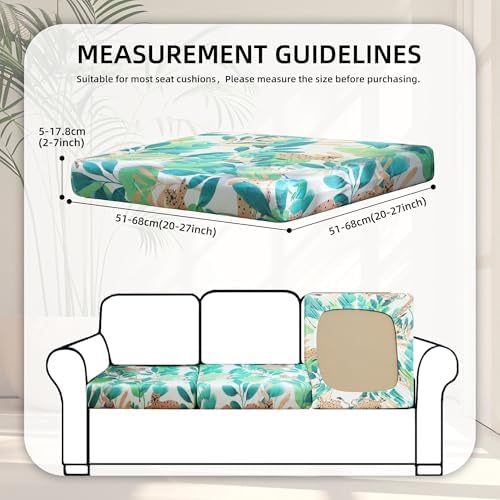 8 Pcs Outdoor Cushion Covers, Patio Sofa Cushion Covers Replacement - Image 2